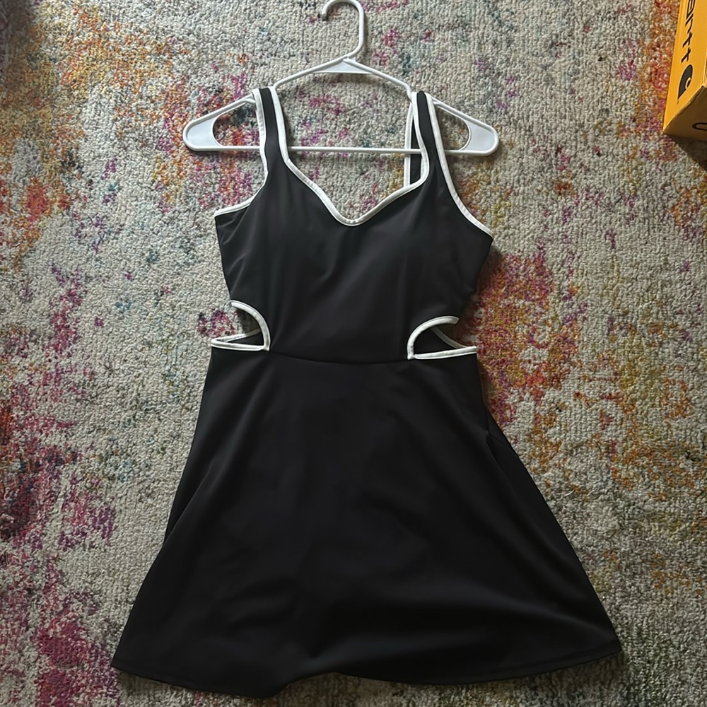 NWOT Workout/Golf Dress with spandex and built in bra